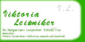 viktoria leipniker business card